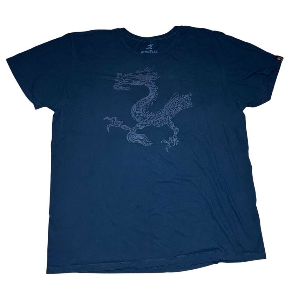 BRUCE LEE LITTLE DRAGON Licensed Men's Graphic Tee Shirt Black 2XL 100% Cotton